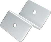 Vista 3 de KUMGROT 4 juegos de soportes de panel solar de aleación de aluminio Z soportes para paneles solares techo RV barco fuera de la red, plata