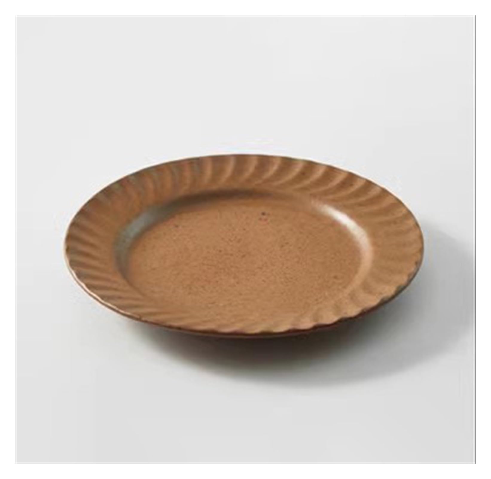 Ceramic Stoneware 8" Dinner Plate - Microwave & Dishwasher Safe Dinnerware | Restaurant Tableware (Color : D)