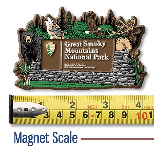 Imán Great Smoky Mountains National Park 4.1 x 2.5 pulgadas miniatura 2