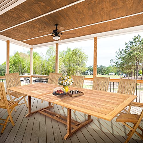 Teak Wood Santa Ana Rectangular Double Extension Dining Table, 78 to 118 inch Teak Wood Santa Ana Rectangular Double Extension Dining Table, 78 to 118 inch