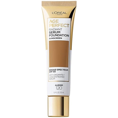 Vista 19 de L'Oreal Paris Age Perfect - Base de suero radiante con factor de protección solar (SPF) 50, marfil, 1 onza líquida 010 Marfil
