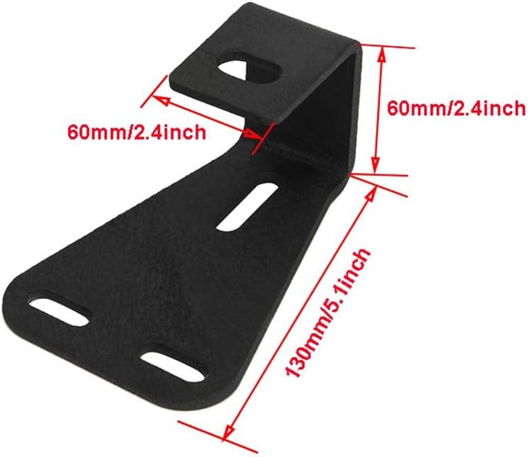 High Lift Jack Mount Hood Bracket for Jeep Wrangler CJ 1944-1986 / YJ 1987-1995 / TJ 1997-2006 (Pair, Black)