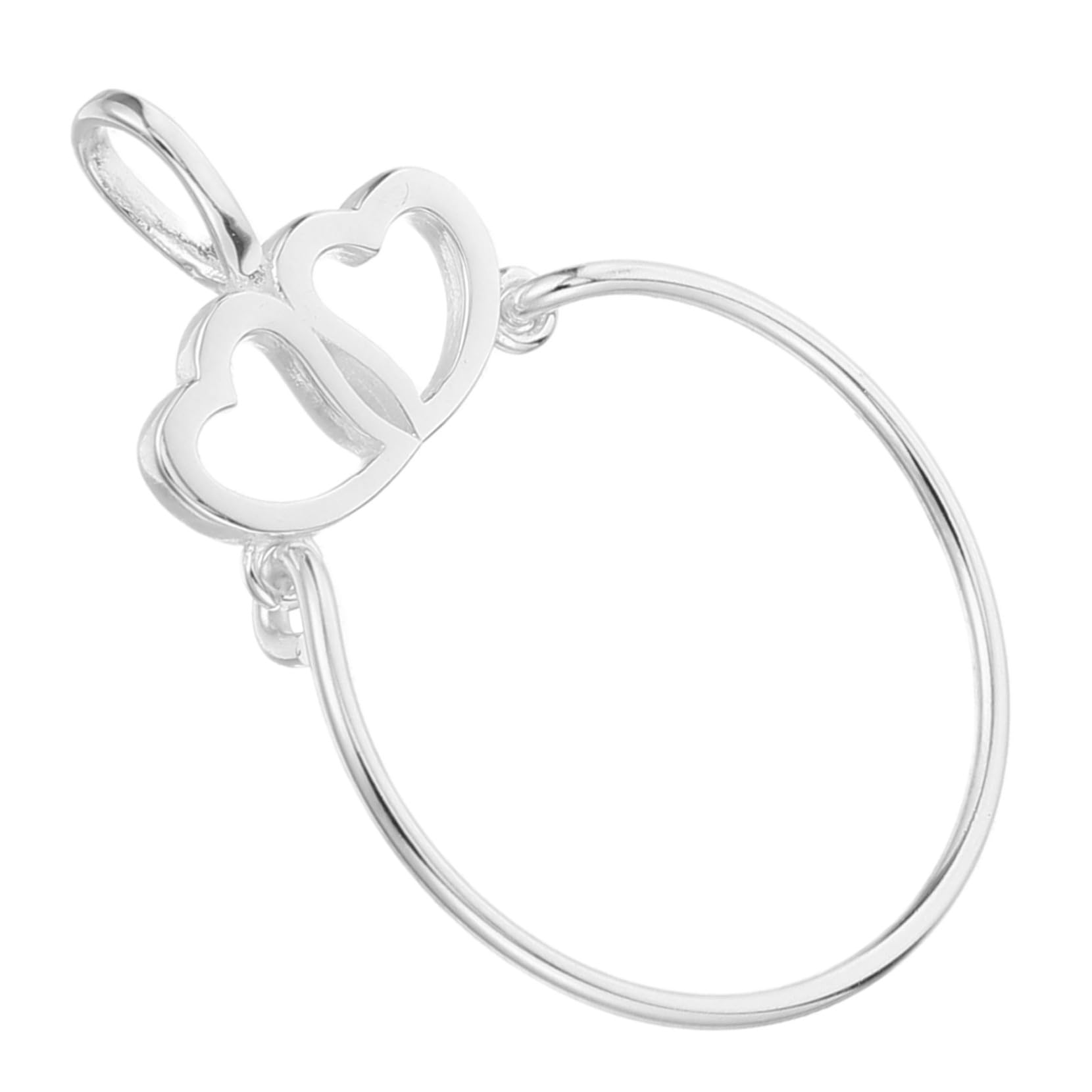 Breloque cœur symbolique et connecteur de pendentif pour cadeau unique