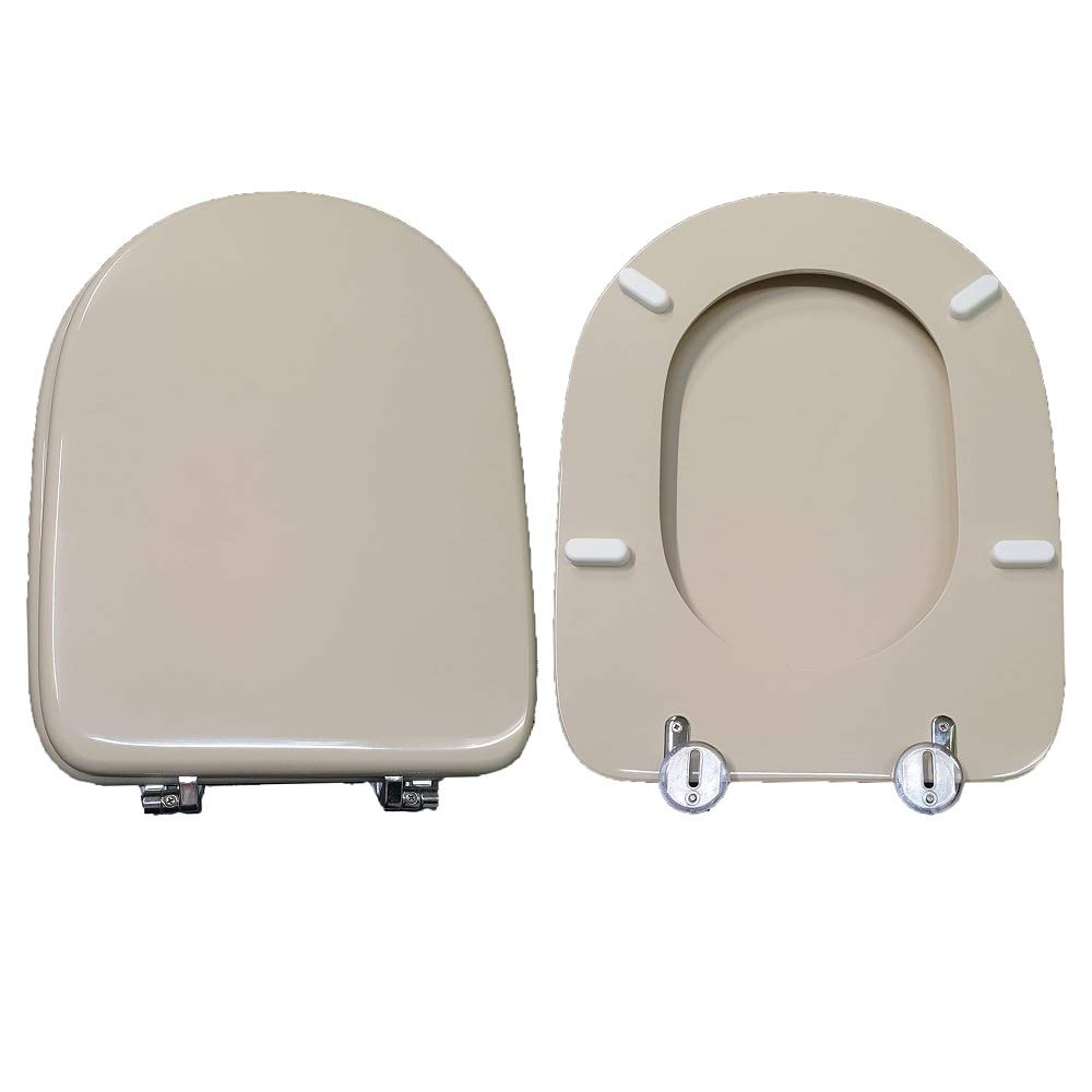 Copriwater Gemma Astra legno rivestito in resina poliestere Champagne