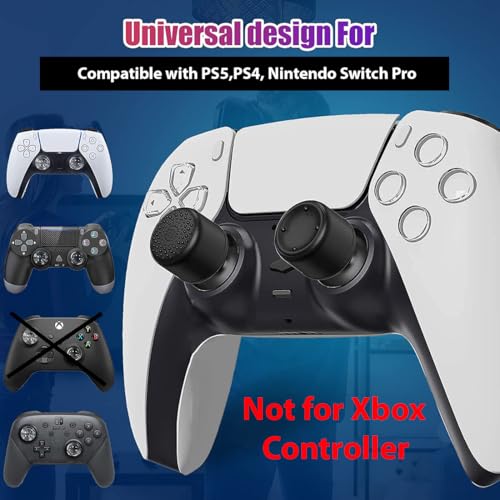 Image of OIVO INDIA 8Pcs Black Silicone FPS Thumb Grip Set (Compatible with PS5,PS4,Nintendo Switch Pro)