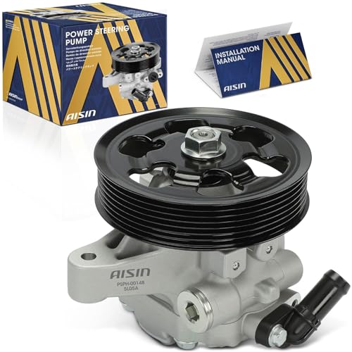 AISIN AFTERMARKET PSPH-00148 Power Steering Pump - Compatible with Honda CR-V 2002 2005-2011 Accord 2006-2007 Element 2006-2011 Acura RDX 2007-2012 TSX 2006-2008 RSX 2002-2006 - L4 2.0L 2.3L 2.4L