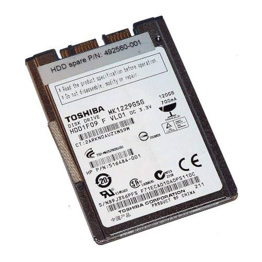 Amazon.com: Toshiba MK1229GSG 120 GB Internal Hard Drive