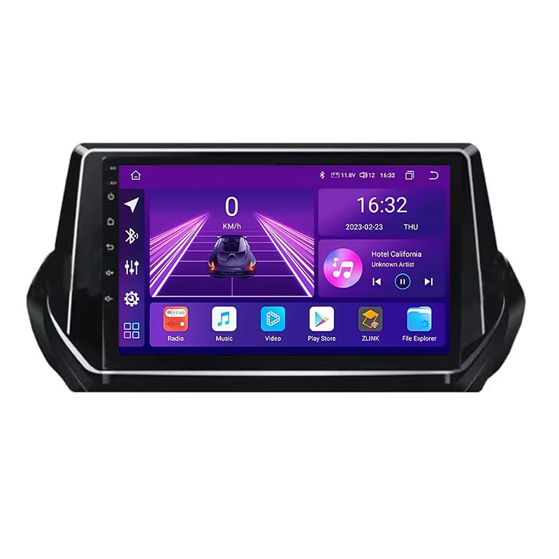 Cámara trasera y GPS para Peugeot 2008: Solución multimedia Android 11 V6