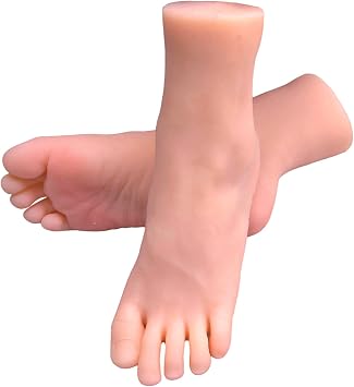 Soft Silicone Lifesize Small Female Mannequin Feet 11 Realistic Silicone Foot Mannequin Display Shoes Display Jewerly Sandal Shoe Sock Display Art Sketch