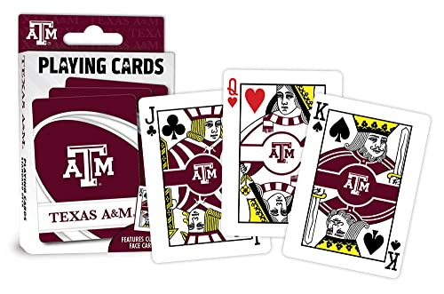 Image of MasterPieces Family Games - NCAA Texas A&M Aggies Playing Cards - Officially Licensed Playing Card Deck for Adults, Kids, and Family