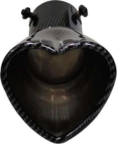 Miniatura 5 de Punta de escape de automóvil de 2.5 pulgadas, entrada universal, modificación del tubo de escape de automóvil, tubo trasero de garganta, punta