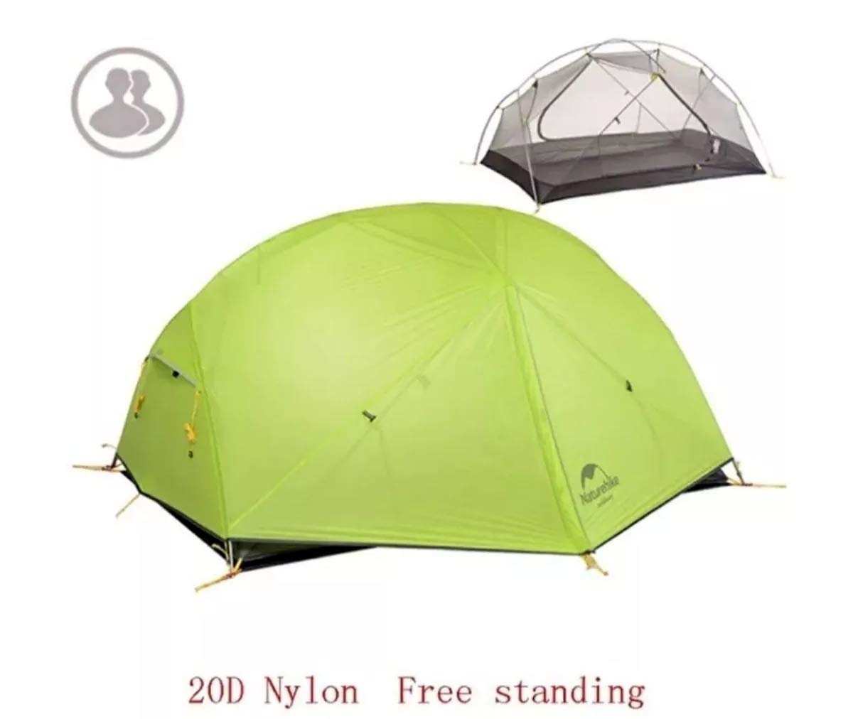 Naturehike Mongur Ultralight2 20Dグリーン Barraca Naturehike Mongar 2 Pessoas Alumínio Ultralight (Verde