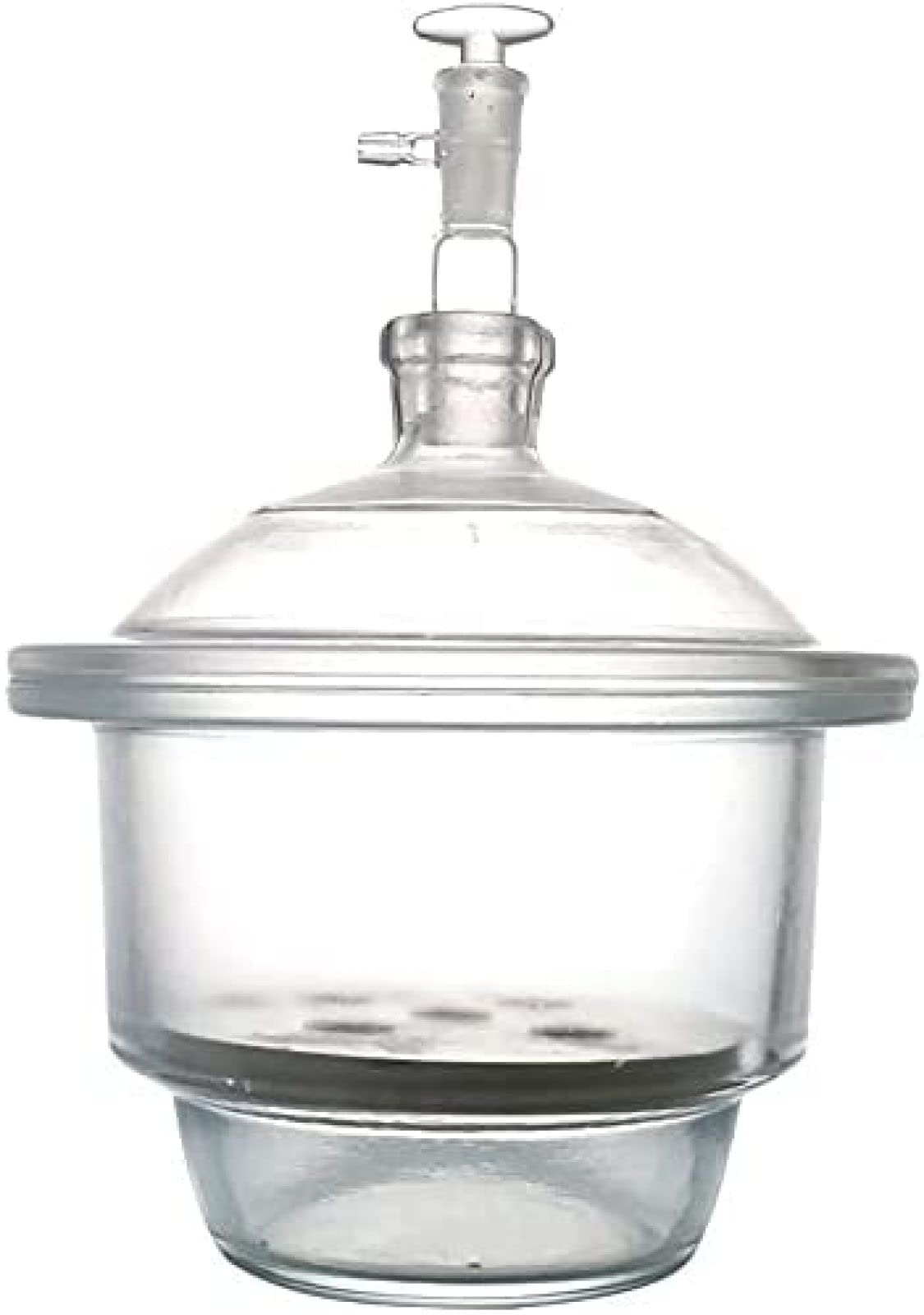 con Placa De Porcelana, Secador Al Vacío, Desecador De Vidrio Transparente para Laboratorio, Apto para Equipos De Secado De Laboratorio Escolar,210 Mm,Famous1