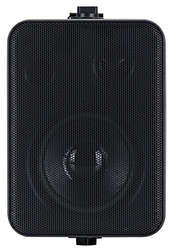 One Control BK MKIII Lautsprecher Paar - Kompakt-Boxen für Installation, Studio oder HiFi-Anwendung - 10 Watt RMS - 4" Woofer, 0,5" Hochtöner - Inkl. Montagebügel zur Wandbefestigung - Schwarz – Bild 4