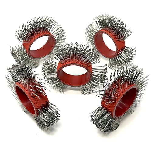 Image of 5 PCS, Abrasive Wire Wheel for Surface Blaster, 23mm Bristle Blasting Belt | 0.7mm Stainless Steel, 23mm Coarse Wire Wheels, Metal Blaster Wheels, Bristle Blasting Tool