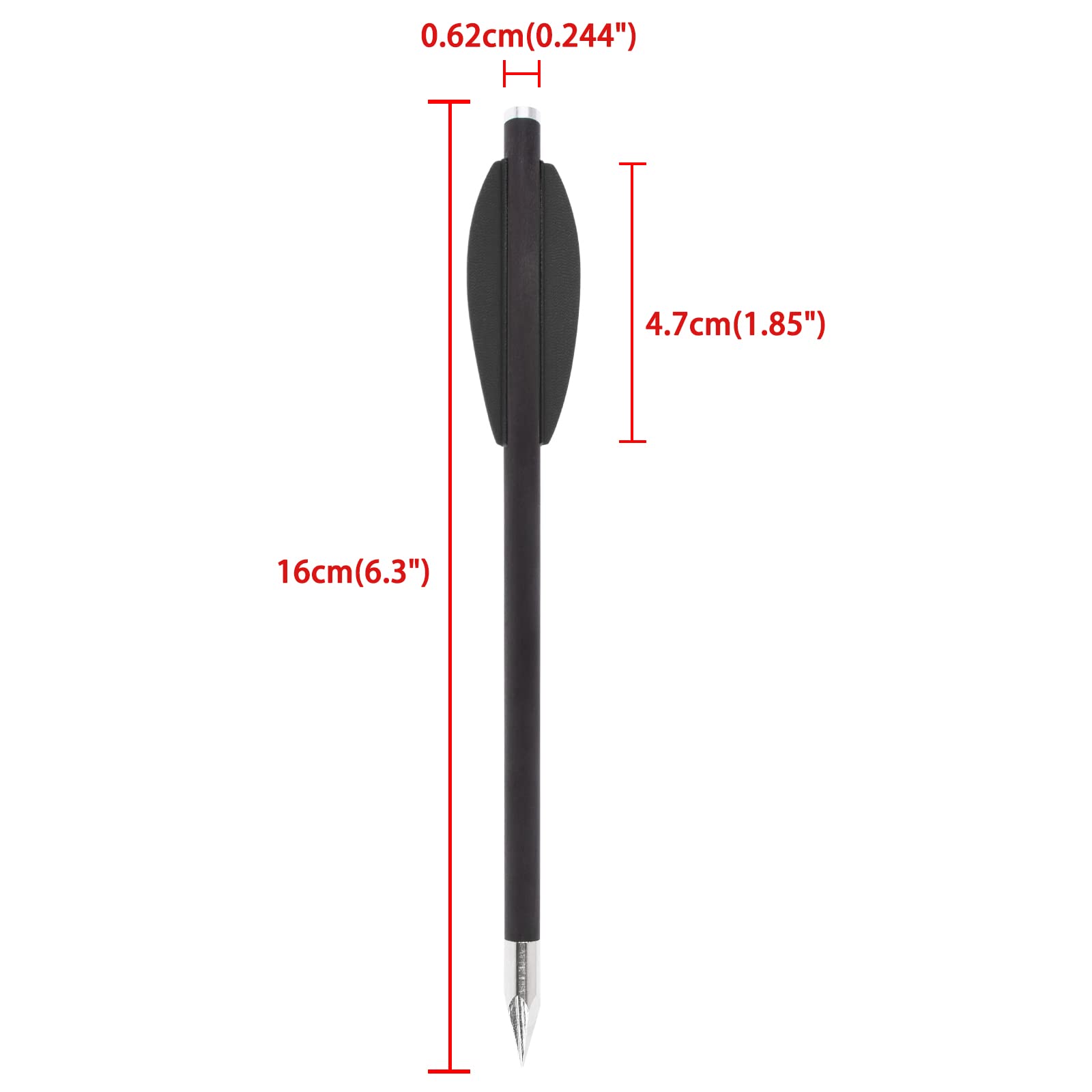 12 Flèches D'arbalète WANVZMR En Carbone - Pour Pistolets 50-80 LB - Chasse Et Tir Cible