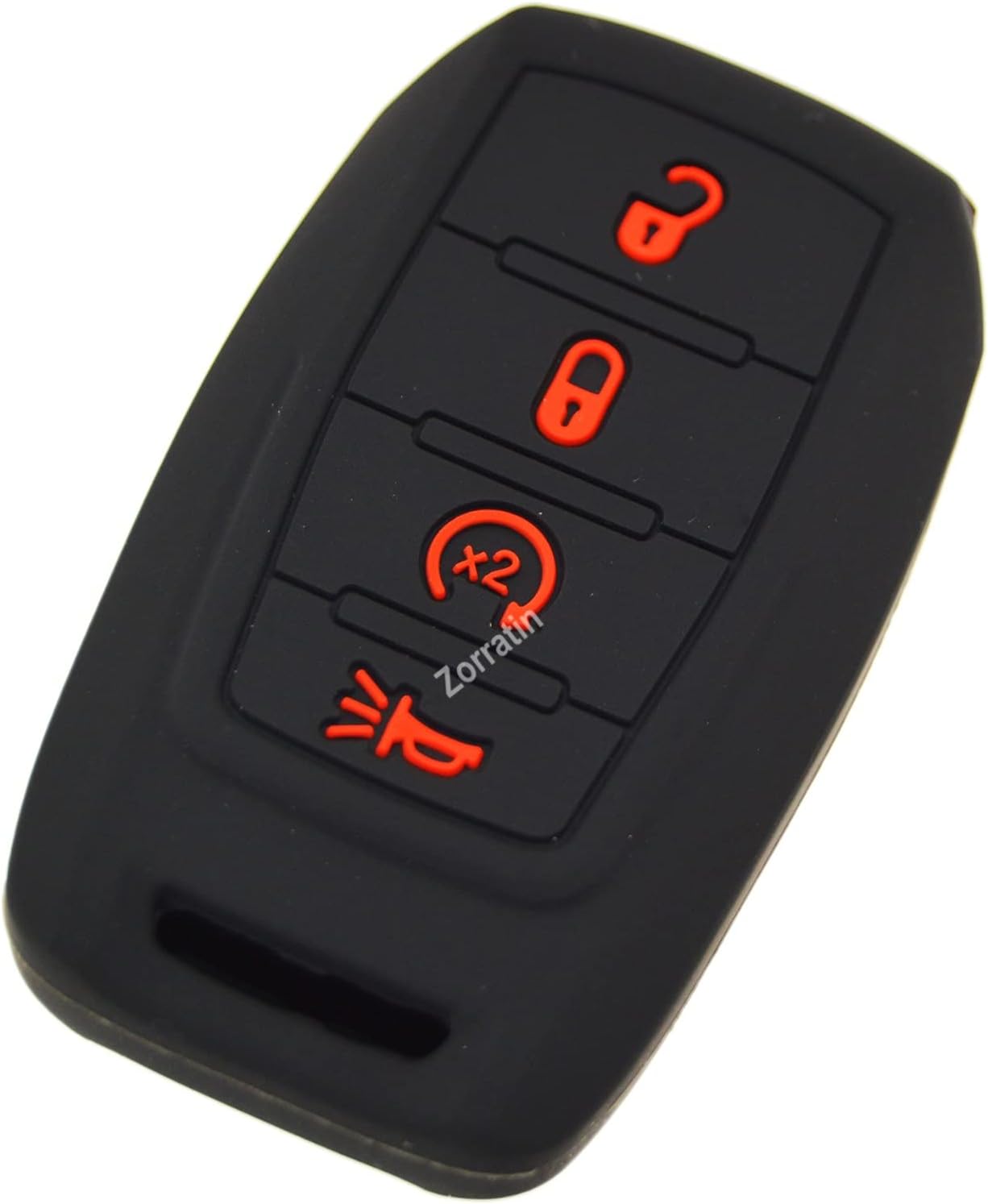 Zorratin Silicone Remote Key Fob Cover Case Protector for Ram 1500 2500 3500 2019 2020 2021 2022 2023 2024 2025 4 Buttons image 2