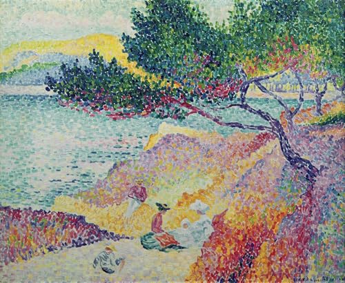 Toile Henri Edmond Cross La Plage de St Clair Affiche Paysage 60x90cm