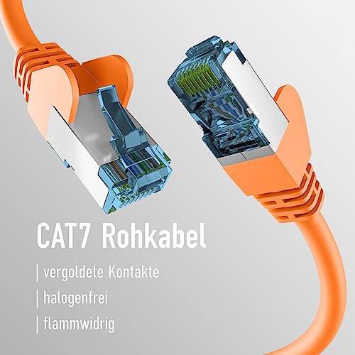 EFB-Elektronik, CAT. 7 network cable up to 10 Gbit, 7.5m LAN cable Ethernet cable patch cable with jack/kink protection - Image 3
