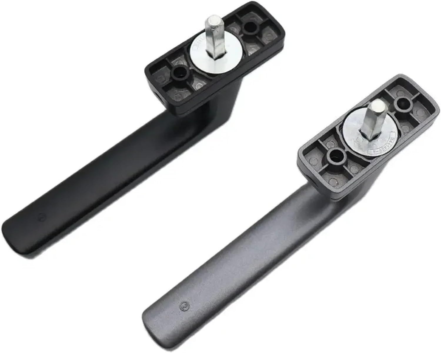 Window Locking Handle 2 Pcs Window Handle Square Steel Aluminum Door Window Handles Casement Locking Handle(Silver)