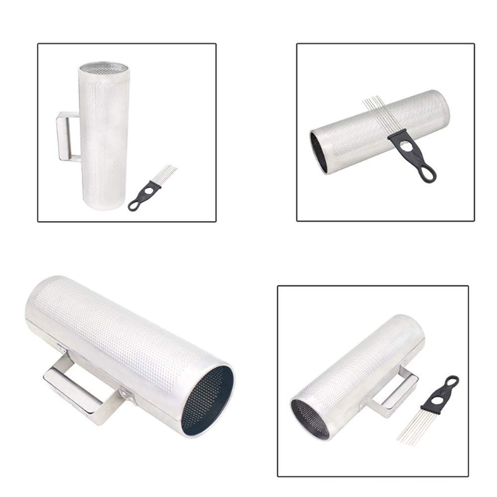 Towwoo Outil de Formation pour Instrument de Percussion Latin, Guiro Shaker Acier Inoxydable avec Grattoir pour Concerts sur Scène et Débutant, 12 "x 4"