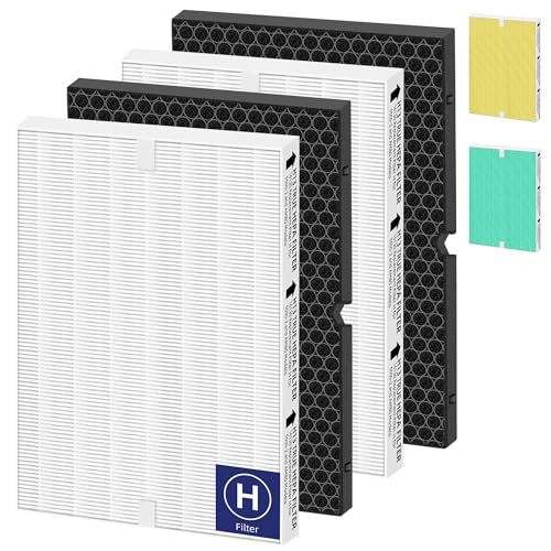 116130 HEPA Replacement Filter H for Winix 5500-2 Am80 Plasmawave Air Purifier,H13 True HEPA High-Efficiency Activated Carbon Filter,2 Combo Set by Pulluty - Used condition - US$25.08