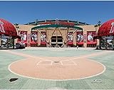 Angel Stadium Los Angeles Angels Unsigned Exterior View Photograph - Original MLB Art and Prints