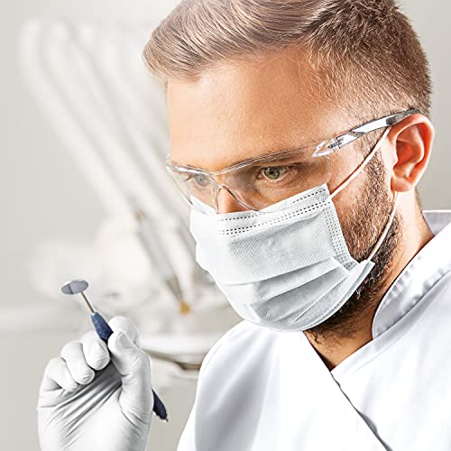 NoCry Schutzbrille nach ANSI Z87.1 Sicherheitsstandard - transparente, kratzfeste Antibeschlag-Gläser, Sicherheitsbrille für Innen- und AuÃenbereich, Bequemer Augenschutz – Bild 5