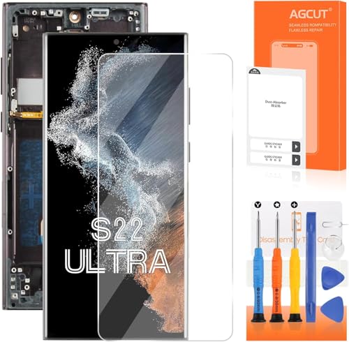 INCELL for Samsung Galaxy S22 Ultra Screen Replacement for Samsung S22 Ultra LCD Display S908B S908U LCD Digitizer Touch Screen Assembly Repair Kits with Frame