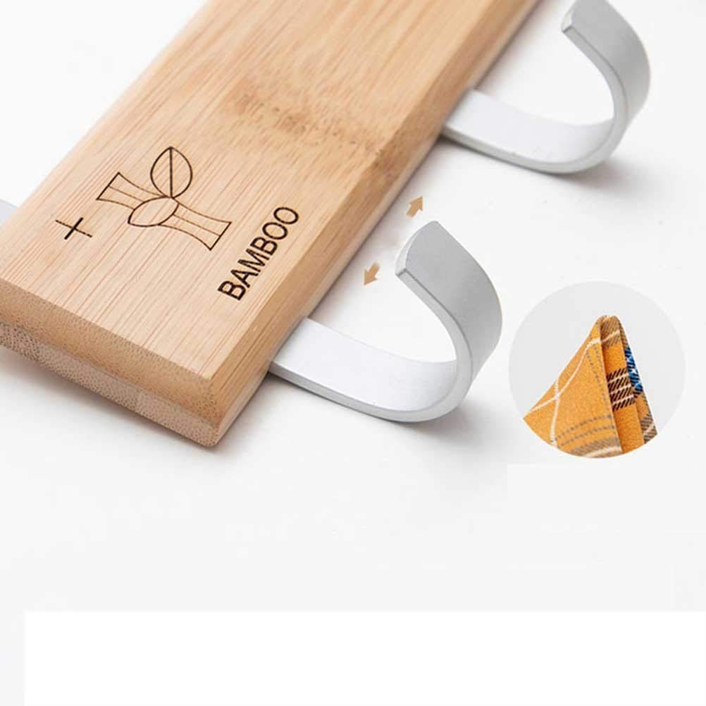 ISCBAFYX Perchero Ganchos para Puertas Perchero Multifunción Perchero de Madera Perchero para Puerta Perchero para Colgar en la Pared para Pantalones de Tela Sombrero Toalla//40 * 30 * 3,5 Cm