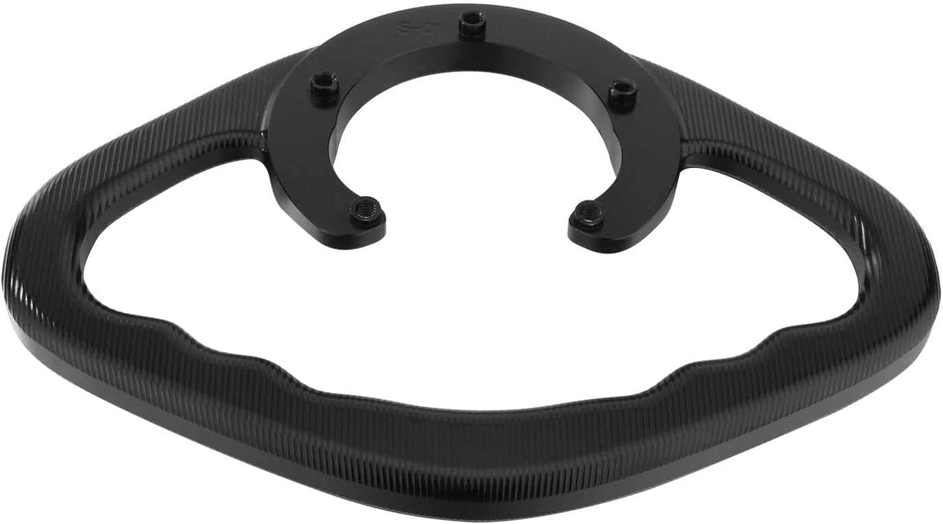 Twilight Garage Motorcycle Grab Bar Passenger Gas Tank Bar Grip Handlebar 5-Holes Compatible with Suzuki GSXR 600 750 1000 1300 2004-2017, Motorcycle Accessories (Black)