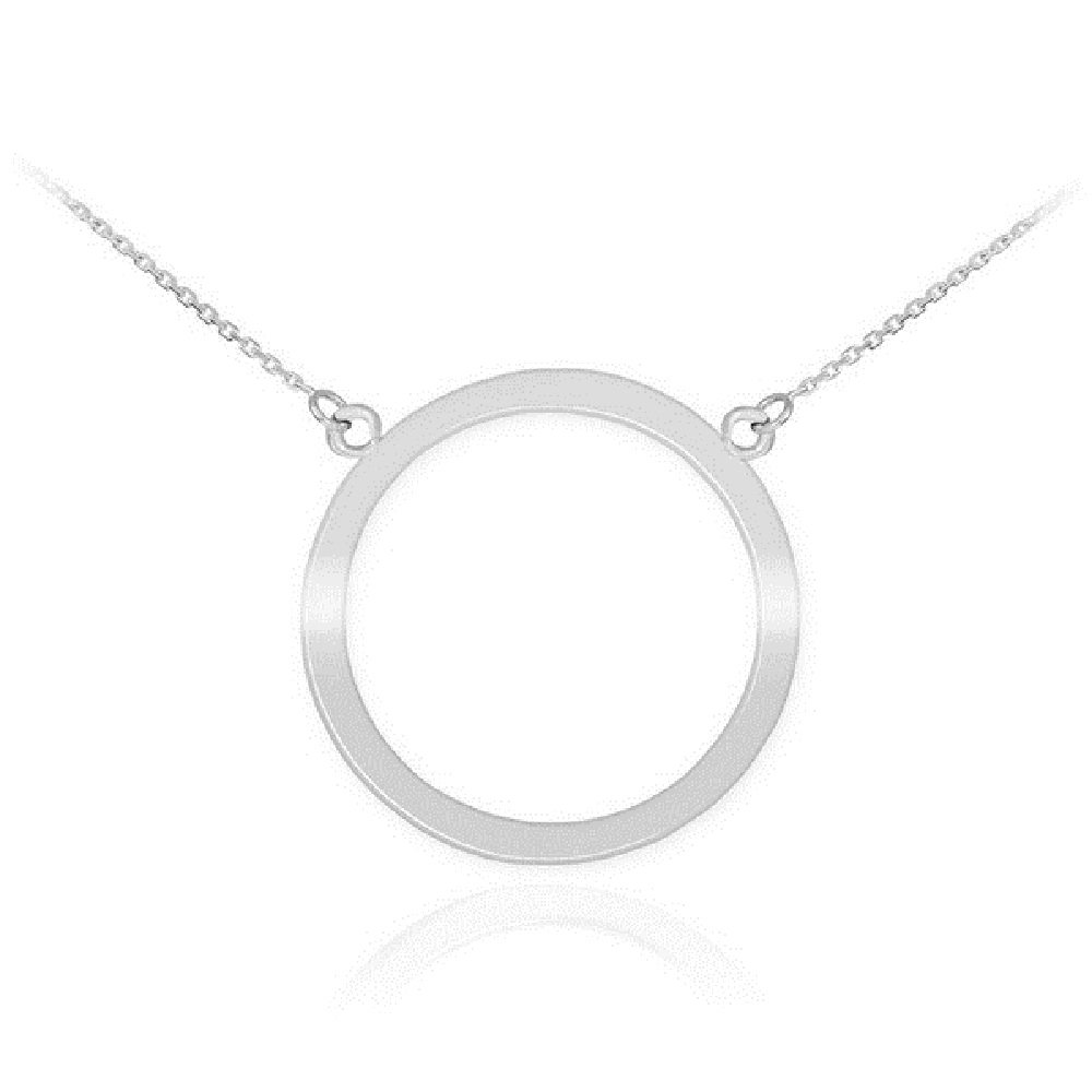 925 Sterling Silver Circle of Life Pendant Karma Necklace