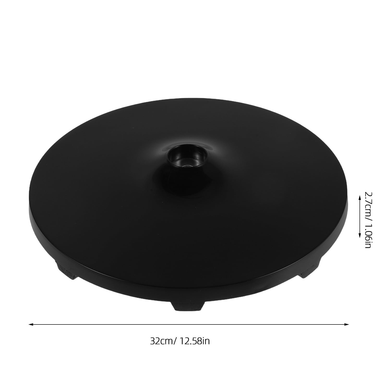 ULTECHNOVO Base para Ventilador de Suelo Negro de Plástico Instalación Fácil y Agujeros Preperforados, Soporte Antideslizante Adecuado para Decoracion Verano en Salón u Oficina