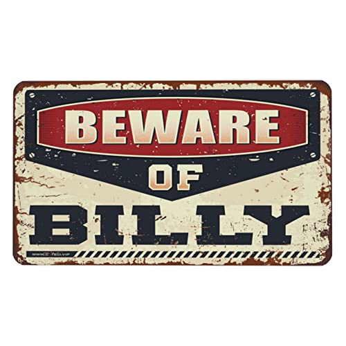Tapis de souris grand Beware of Billy 36x60 cm pour bureau
