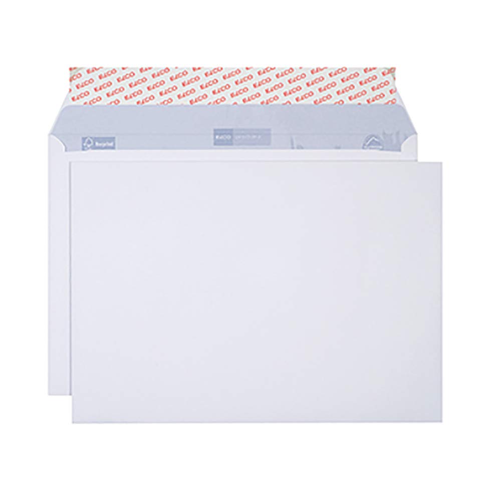 Elco Proclima Umschläge aus neutralem Recyclingpapier FSC-zertifiziert CO2 C4 haftklebend 120 g/m² Karton mit 250 Stück weiß