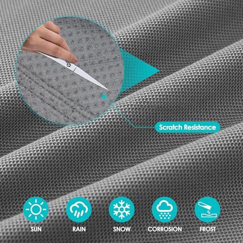 Image of K-Musculo RV Tire Covers 4-Pack, 5 Layer Nonwoven Waterproof Wheel Covers for RV Wheel Travel Trailer Camper Truck SUV, Fit 24-26 Inch Tire Diameter (Gray)