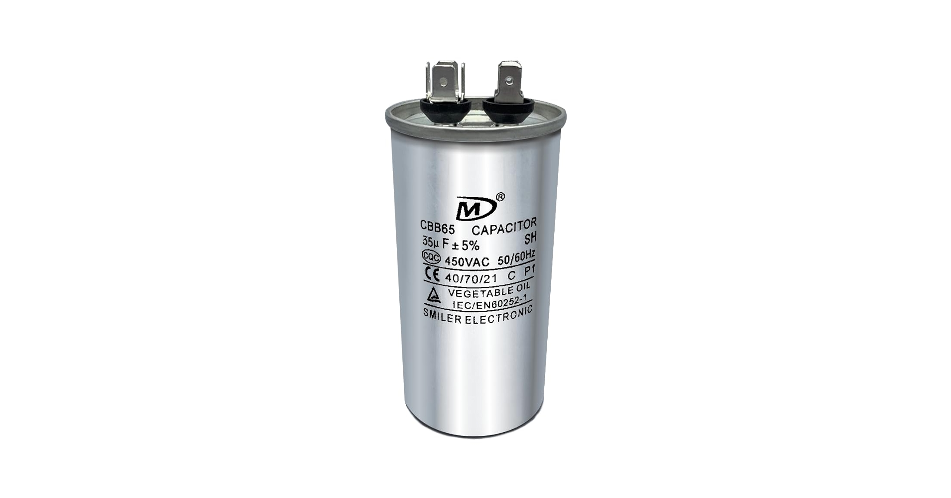 カビゴンビビ CBB65 35 uF 5% 35 MFD 450 VAC Round Run Start Capacitor for