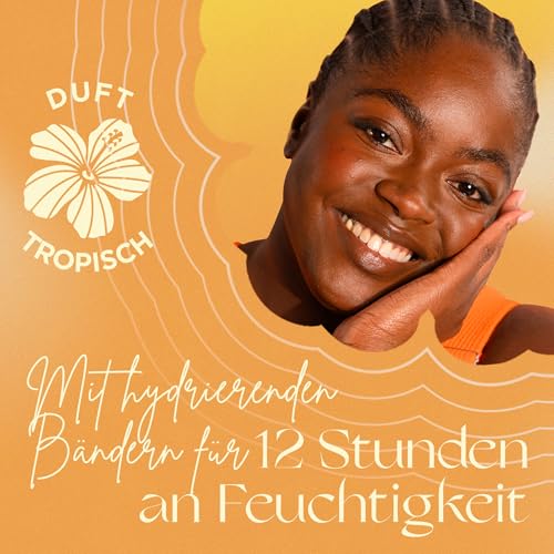 Hawaiian Tropic| Hydrating Protection Sonnenschutz mit LSF 50, UVA- und UVB-Schutz, 180 ml, 12 Stunden Feuchtigkeitsversorgung mit Kakao- und Sheabutter, wasserfest, vegan