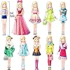 Magnetic Dress Up Paper Doll,Magnet Princess Dress Up Dolls for Girls Ages 4-7 Kids,Travel Activities Road Trip Car Ride Interactive Learning Created Imagine Set Birthday Gift