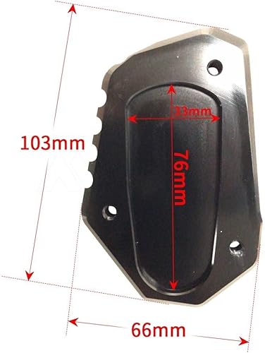 Miniatura 2 de ZAJCI Motorcycle Side Stand pad Motorcycle Foot Side Stand Enlarger Extension Kickstand Pad Plate Anti-Slip for Suzuki V-Strom 1000 1050 V-Strom
