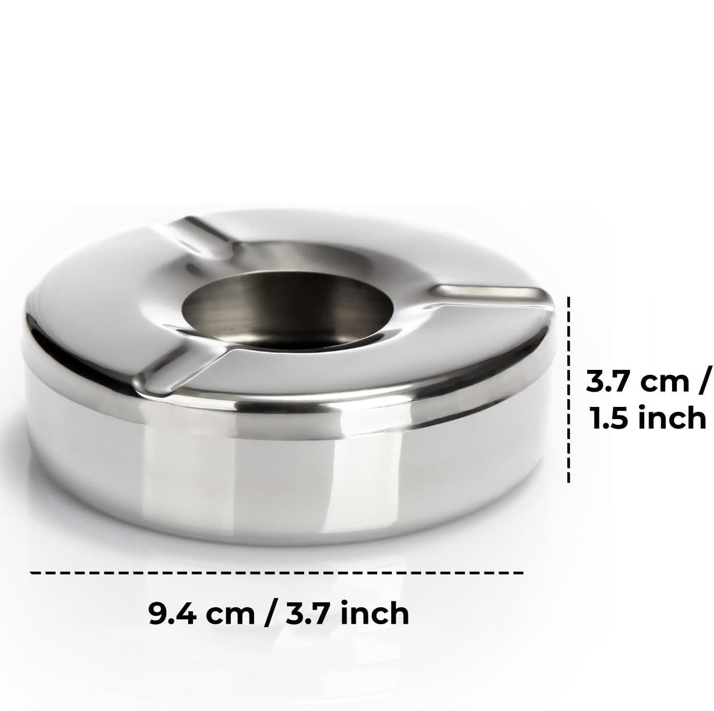 Edelstahl Outdoor Tischplatte Wind Sturm 10cm 6 Stücke mit Deckel
