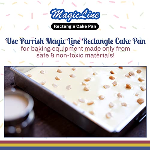 Magic Line Rectangle Cake Pan - Oblong Aluminum Cake Pans For Home & Professional Baking (9X13X2 Inches) #TOP5