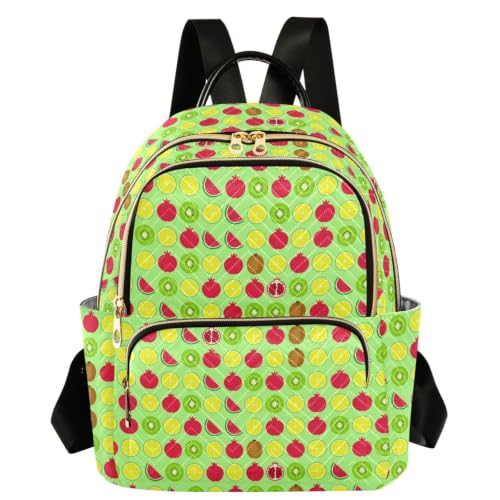 Mochila de gran capacidad解决Falta de espacio con estampado de frutas para mujeres