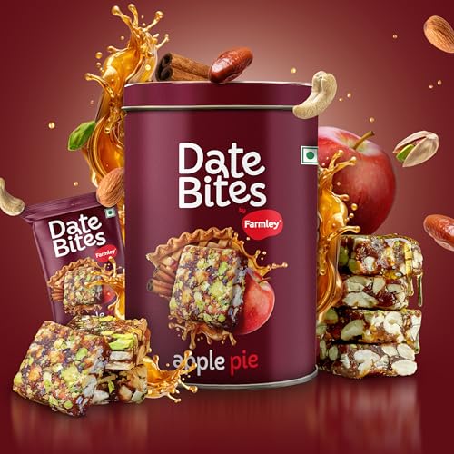 Image of Classic Date Bites Farmley Tin Jar 200 g + Apple Pie Date Bite Farmley Tin Jar 200g