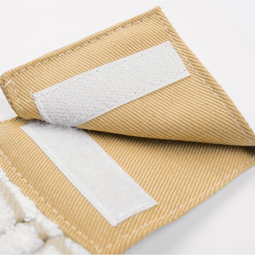 Image of Ritz Premium 100% Cotton Solid and Multi Check Kitchen Tie Towel, Absorbent, Super Soft, and Fast Drying Hang Towel, Set of Two, Straw