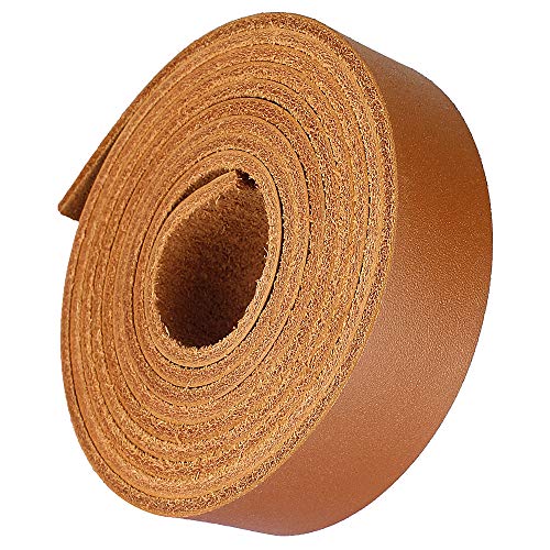 LolliBeads (TM) Genuine Leather Strap Leather Strip 1 Inch Wide and 72 Inches Long, Walnut Brown, Walnut_1inch, 1inches_2yards - Image 2