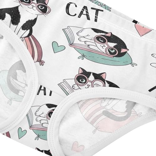 Cute Cartoon Black White Cats Girls Underwear Toddler 2t Cotton Girl Panties Cute Print Briefs Kids Undies4