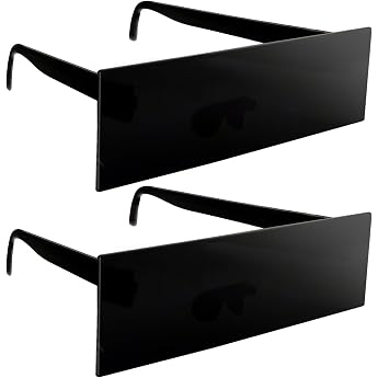 Pack of 2 Censorship Glasses Pixelig Mosaic Glasses Funny Sunglasses Square Sunglasses Party Sunglasses Festival Glasses for Carnival Party Cosplay Costume Accessories