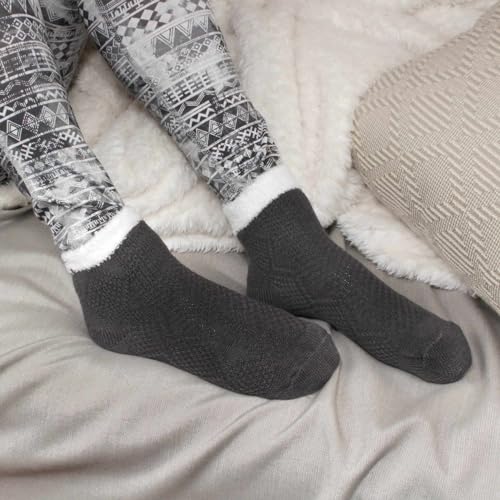 Image of BambooMN Women's Super Soft Warm Cozy Fuzzy Socks Assortments