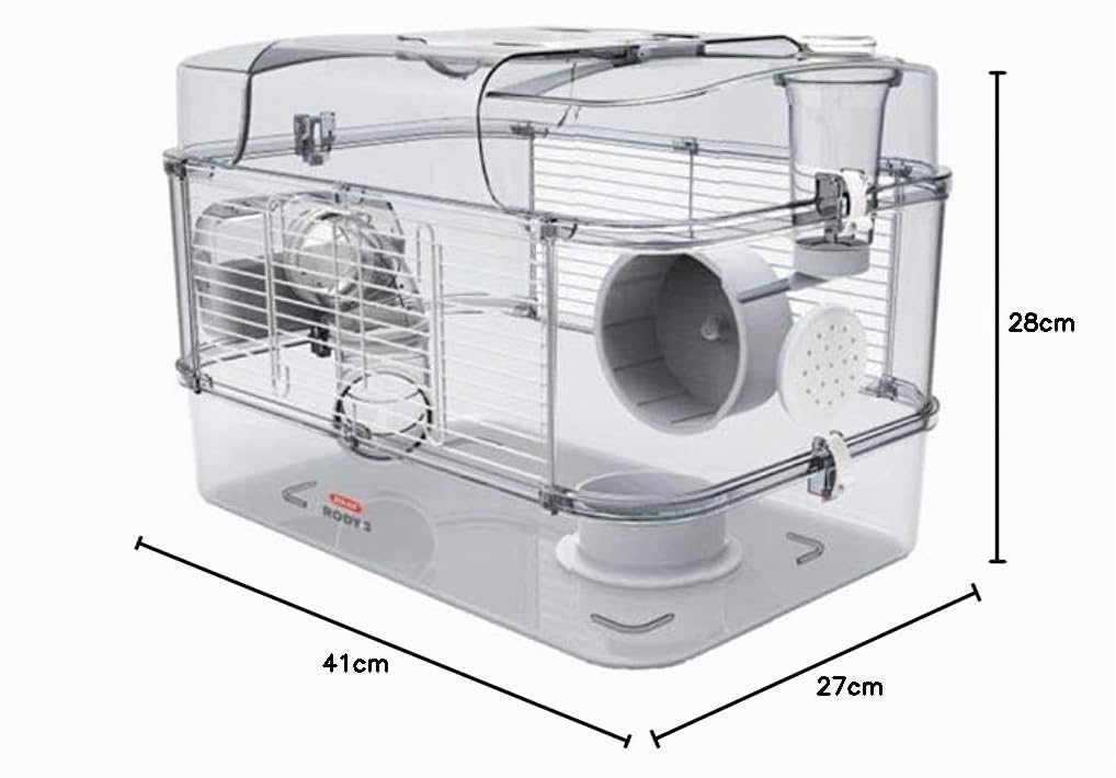 Zolux Cage pour Hamster, Souris, Gerbille ''RODY 3'' Solo